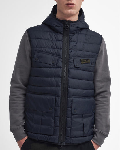 Barbour International Molden Mens Puffer Gilet - Dark Navy