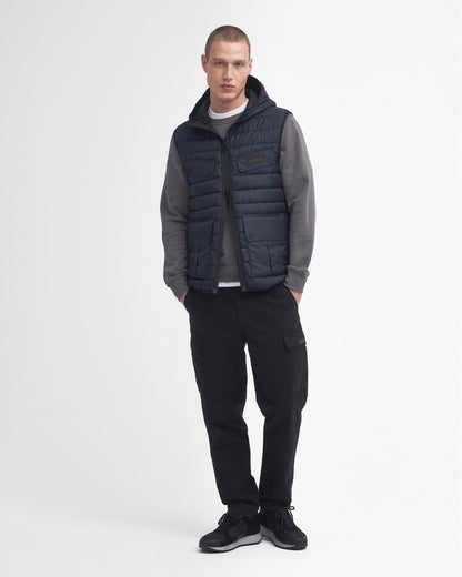 Barbour International Molden Mens Puffer Gilet - Dark Navy
