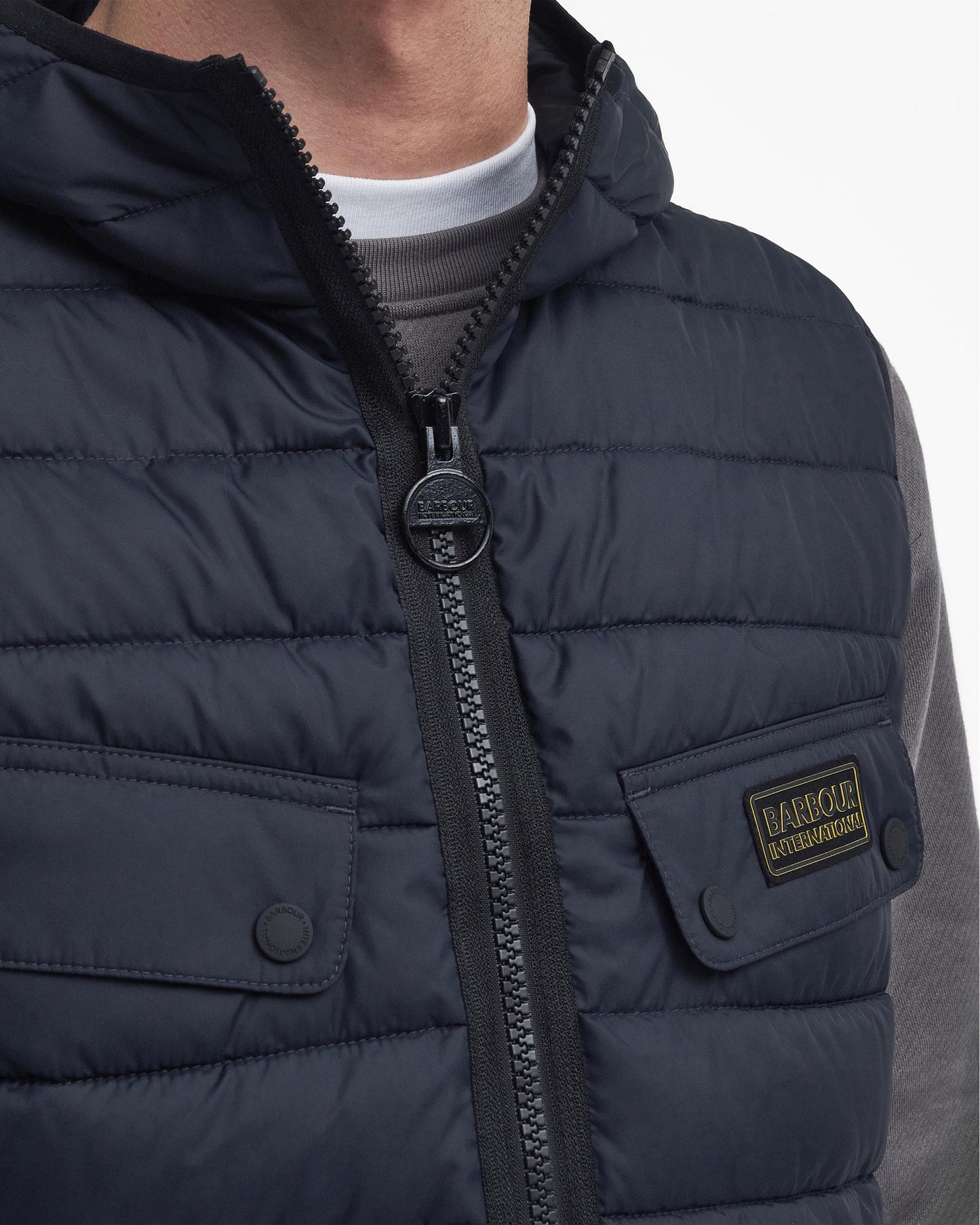 Barbour International Molden Mens Puffer Gilet - Dark Navy