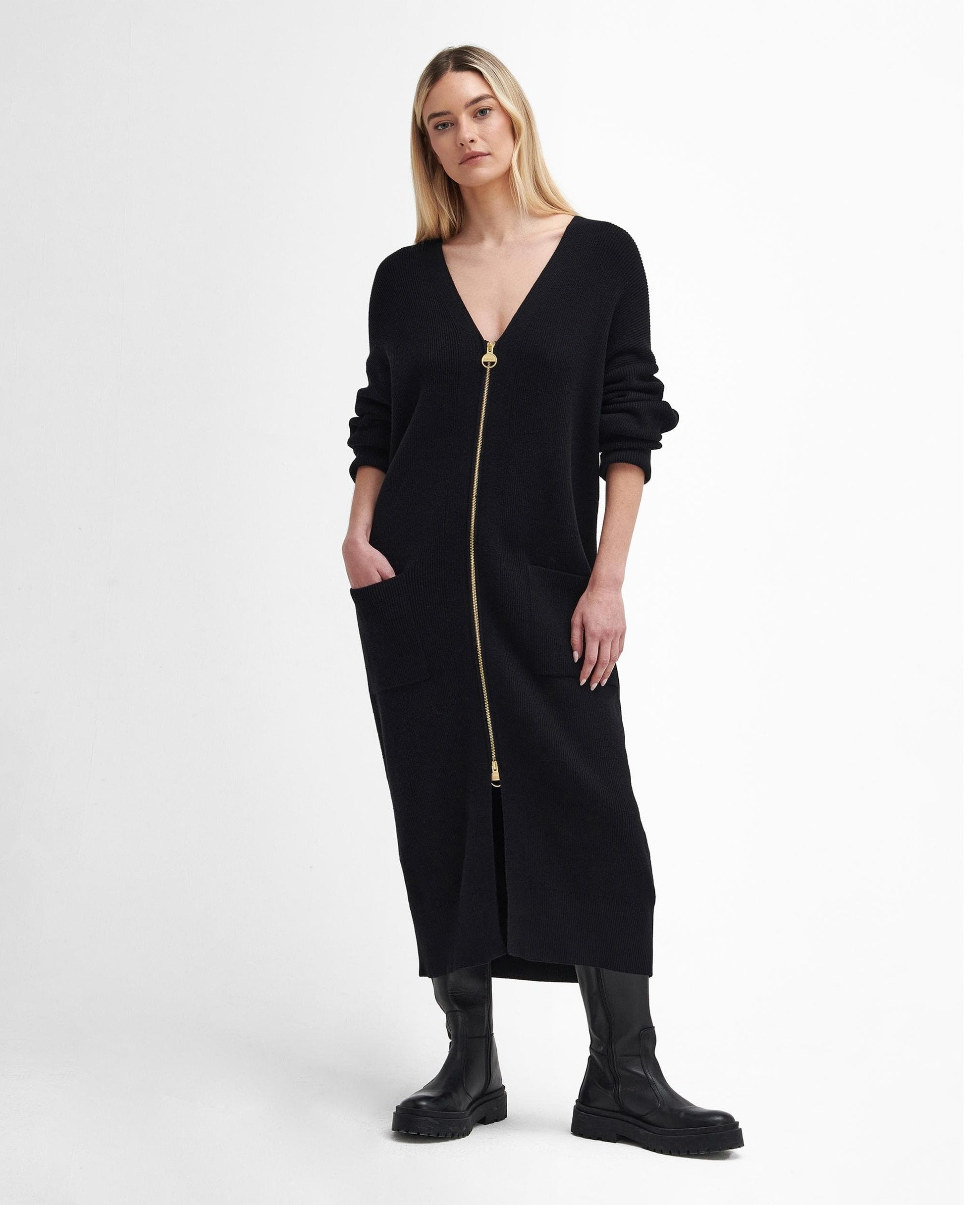 Barbour International Mondale Womens Knitted Midi Dress