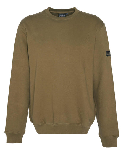 Barbour International Outline Badge Mens Sweatshirt - Military Olive