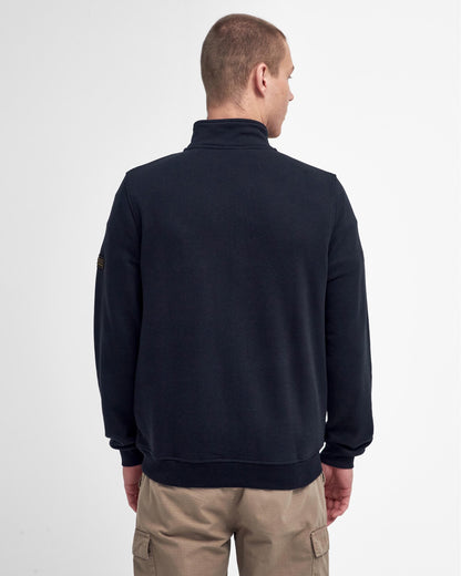 Barbour International Outline Mens Funnel Neck Sweatshirt - Black