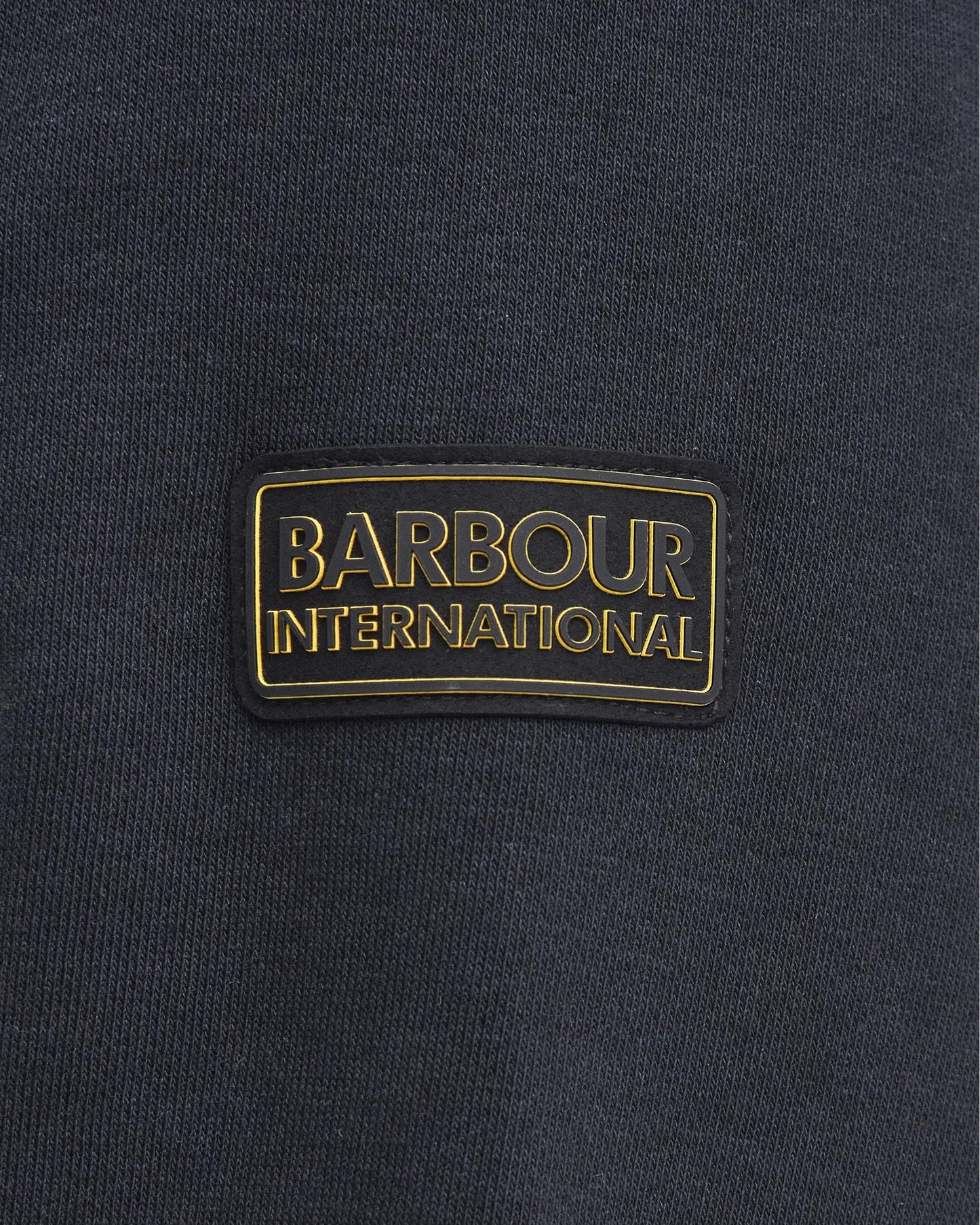 Barbour International Outline Mens Funnel Neck Sweatshirt - Black