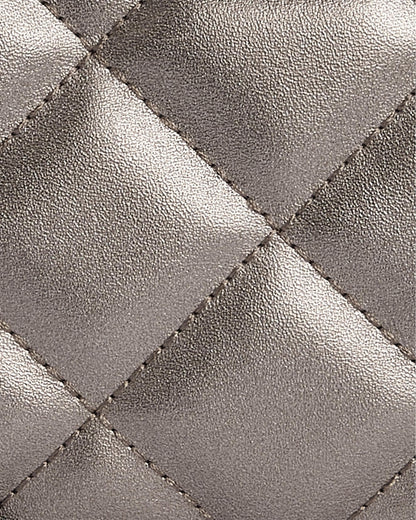 Barbour International Quilted Womens Mini Soho Crossbody Bag - Gun Metal