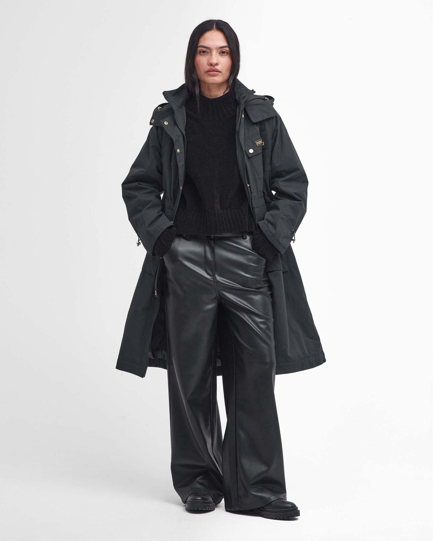 Barbour International Roberta Womens Long Showerproof