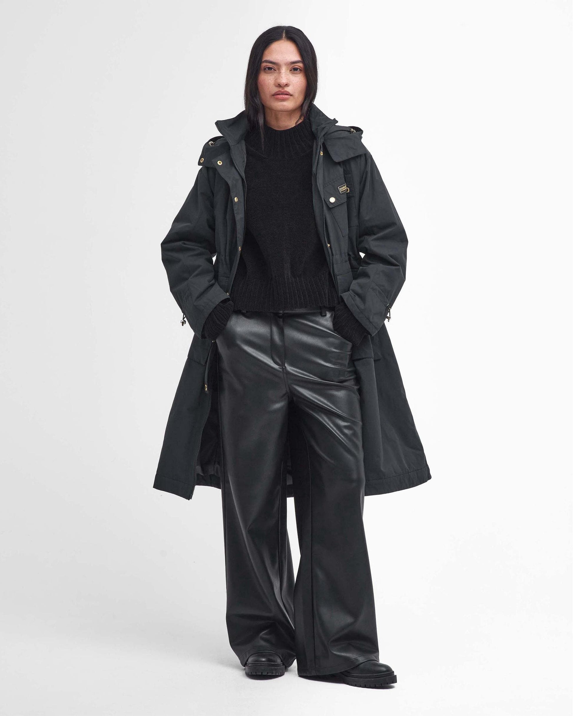 Barbour International Roberta Womens Long Showerproof