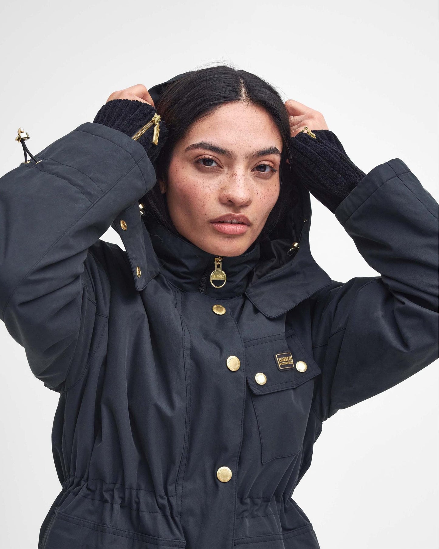 Barbour International Roberta Womens Long Showerproof
