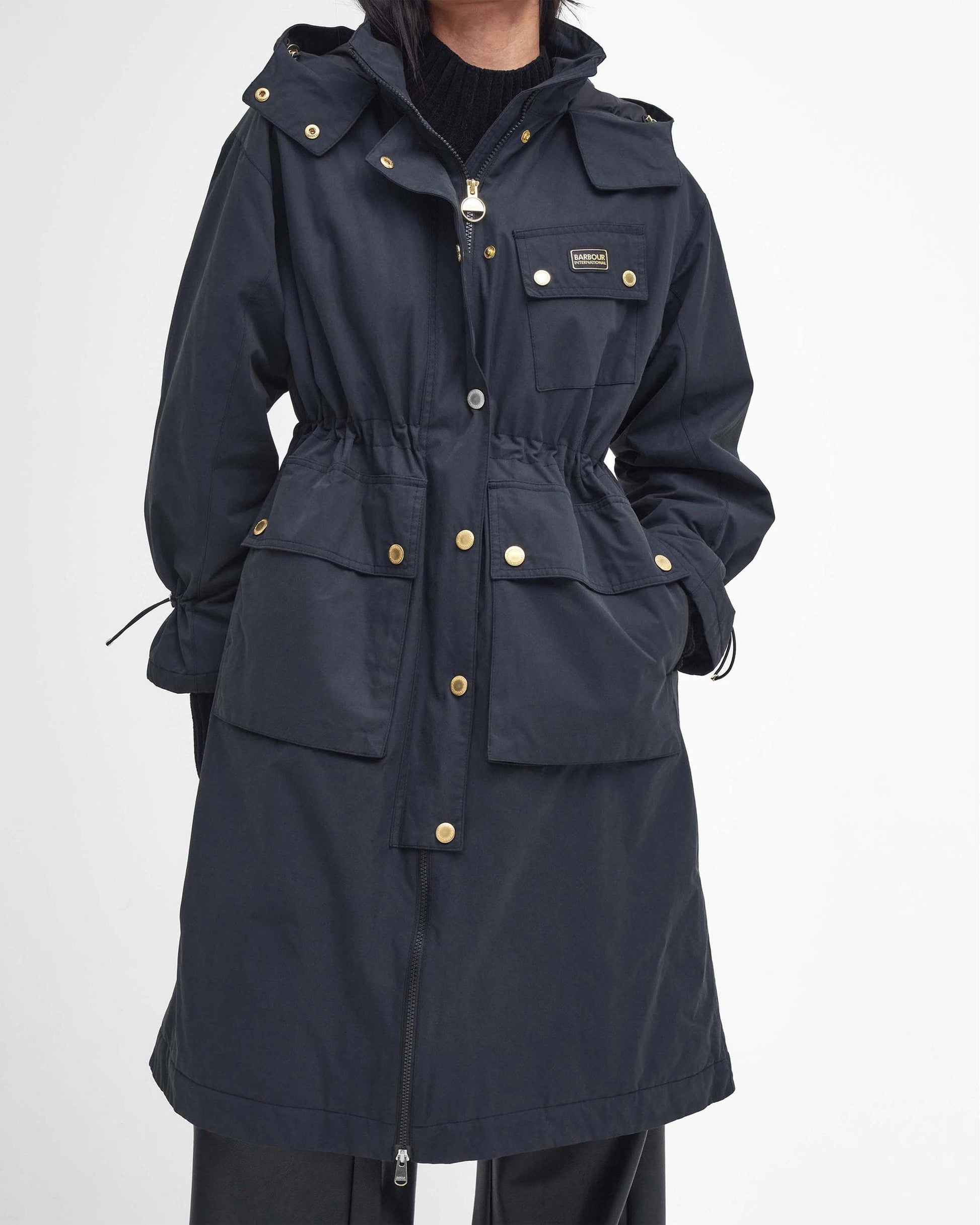 Barbour International Roberta Womens Long Showerproof