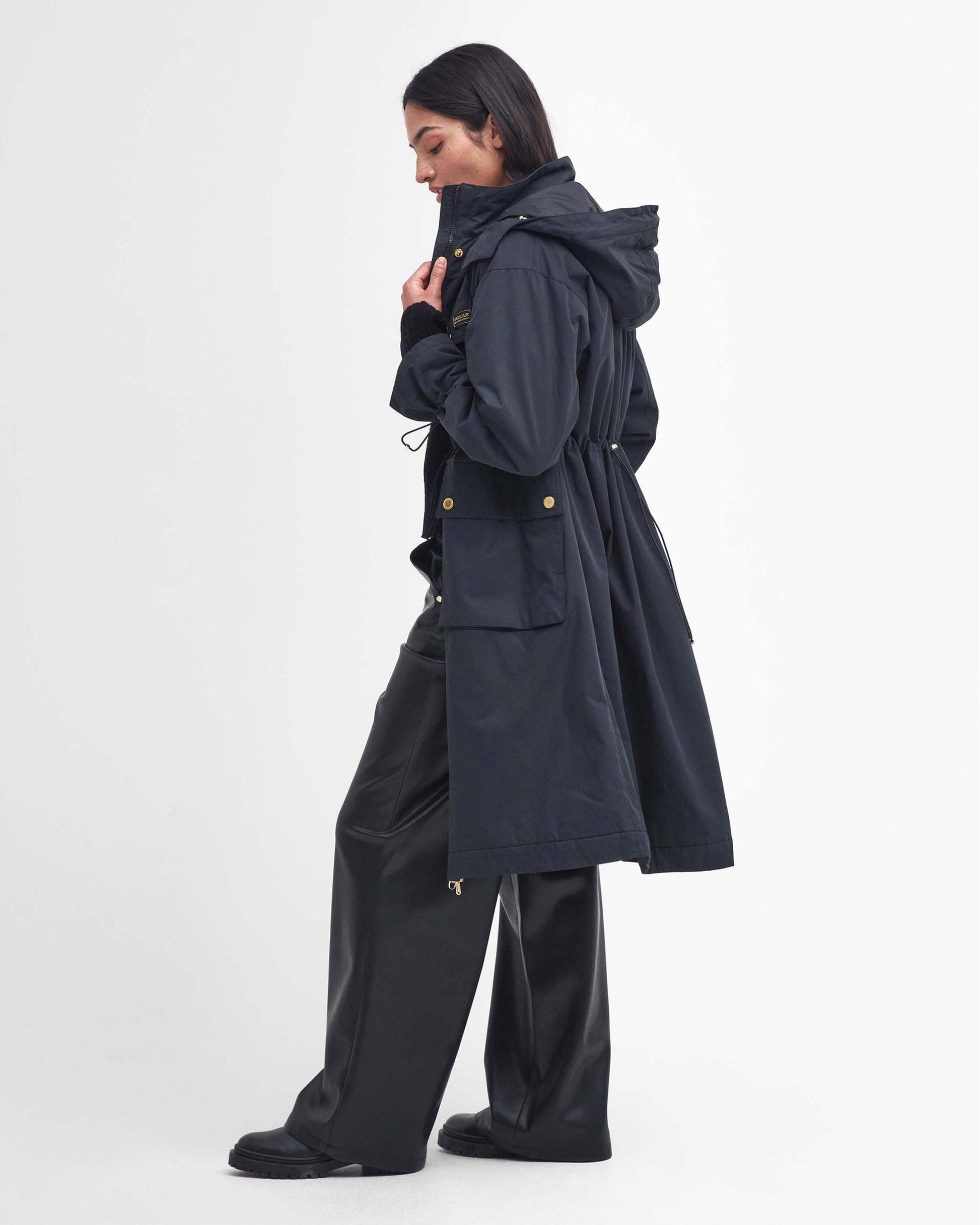 Barbour International Roberta Womens Long Showerproof