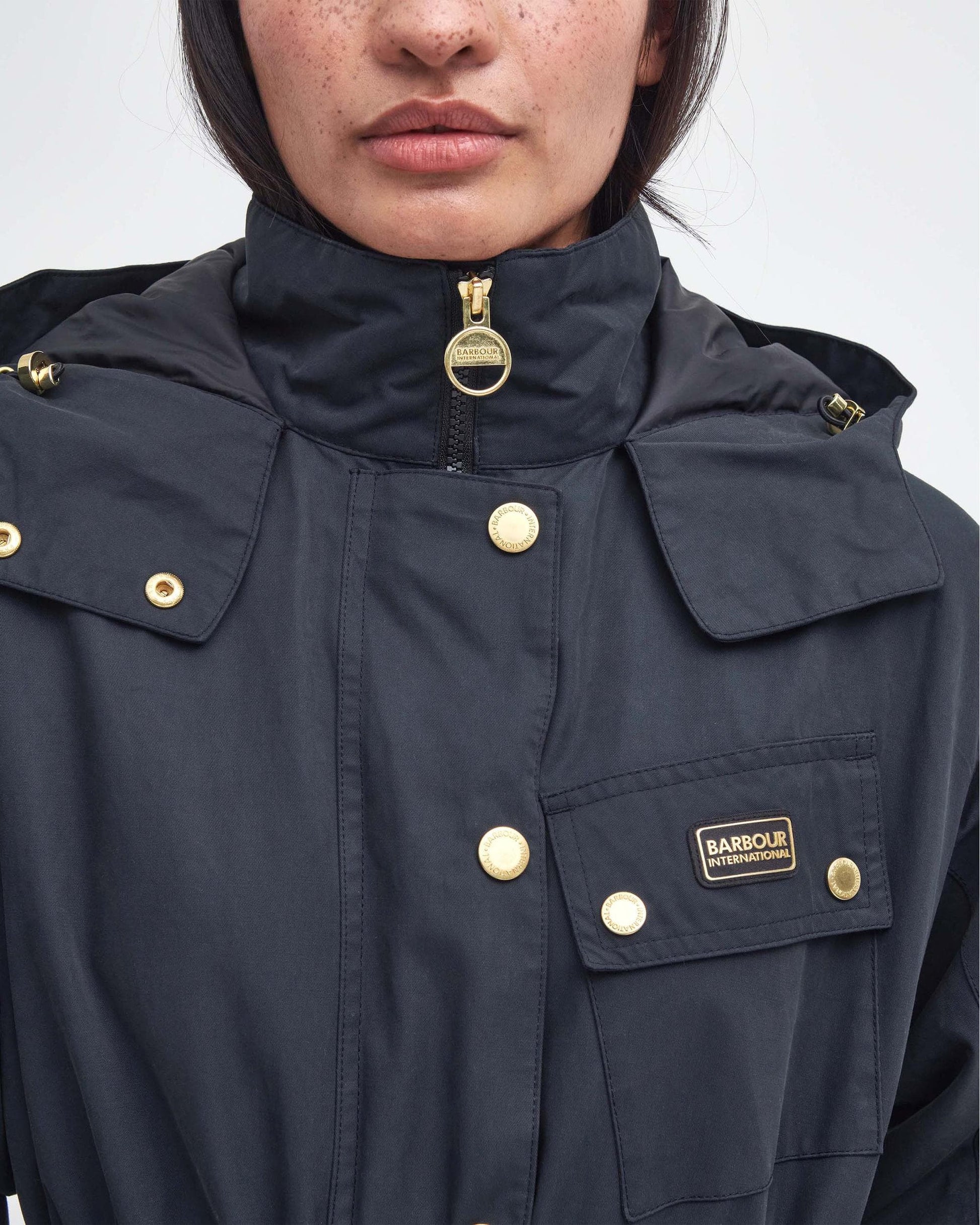 Barbour International Roberta Womens Long Showerproof