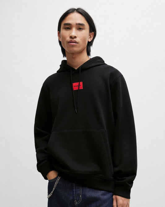 HUGO HUGO Daratschi214 Label Logo Mens Hoodie NOS