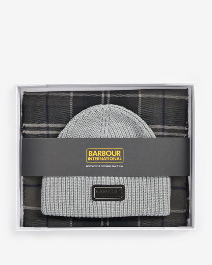 Barbour International Sweeper Mens Beanie & Scarf Gift Set