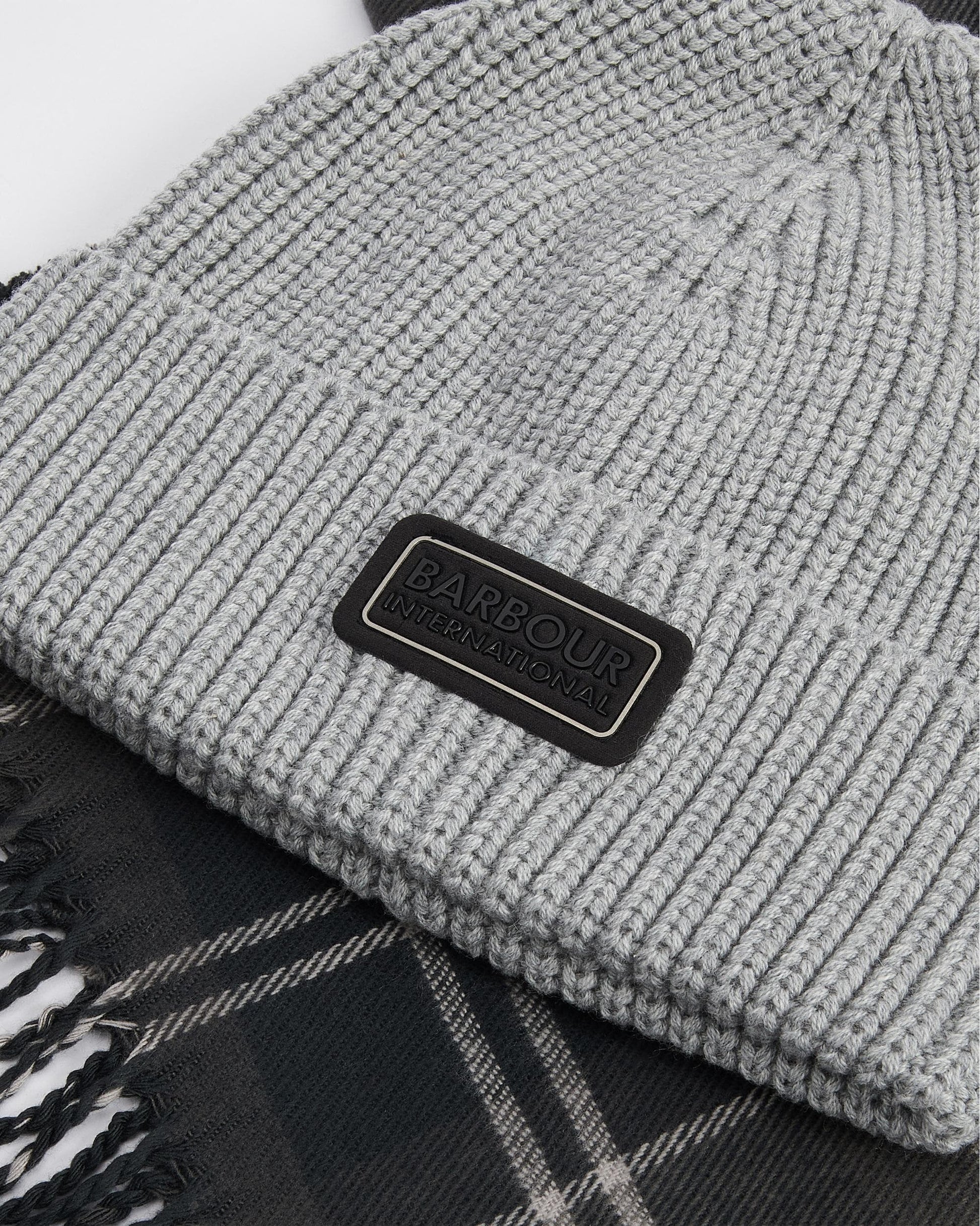 Barbour International Sweeper Mens Beanie & Scarf Gift Set