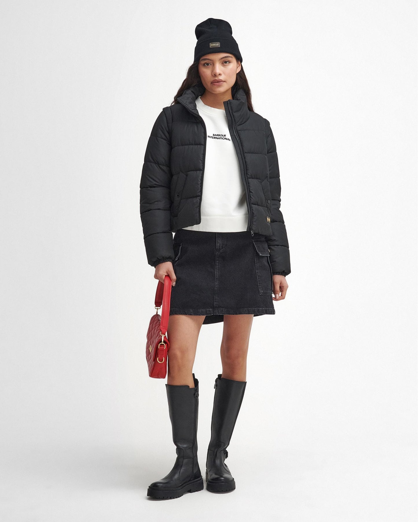 Barbour International Webber Womens Puffer Jacket - Black