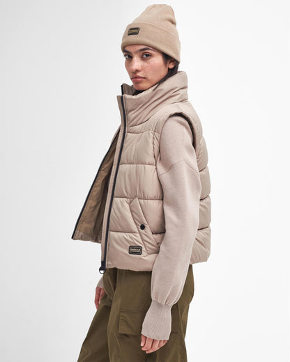 Barbour International Webber Womens Puffer Jacket - Light Trench