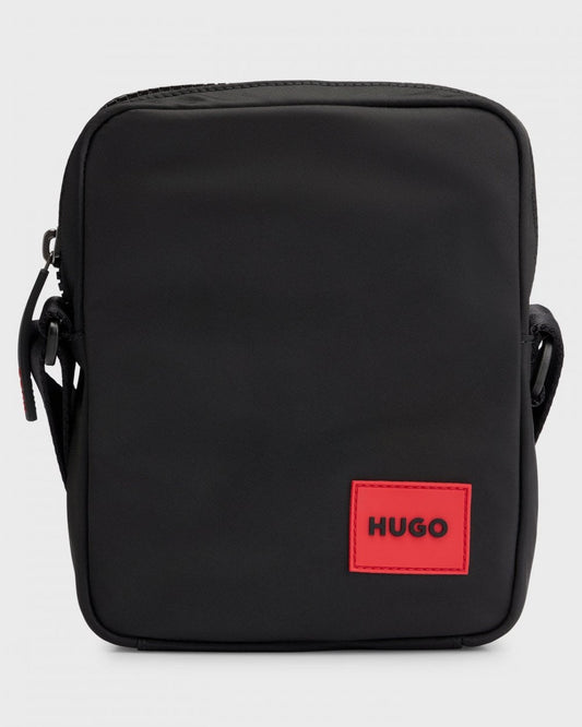 HUGO Ethon 2.0N Mens Reporter Bag with Red Logo Patch NOS