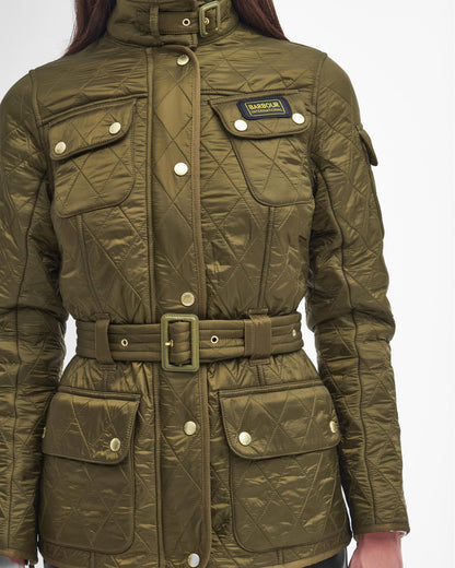 Barbour International Womens Polarquilt Jacket - Empire Green