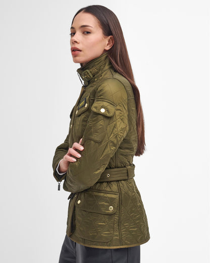 Barbour International Womens Polarquilt Jacket - Empire Green