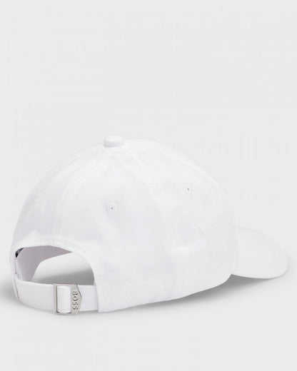 BOSS Orange Zed Mens Cotton-Twill Six-Panel Cap with Embroidered Logo NOS - White 100