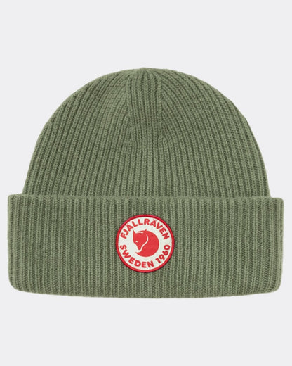 Fjallraven 1960 Logo Unisex Beanie - Caper Green 677