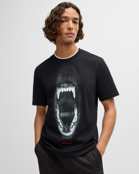 HUGO HUGO Dayaking Mens Graphic Print T-Shirt