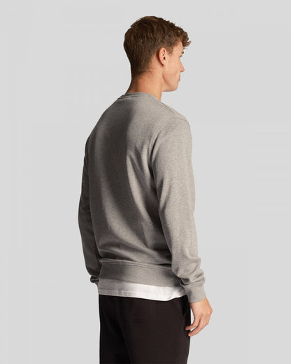 Lyle & Scott Mens Sweatshirt ML424VOG - T28 Mid Grey Marl