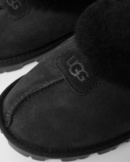 UGG Coquette Womens Sheepskin Mule Slippers - Black