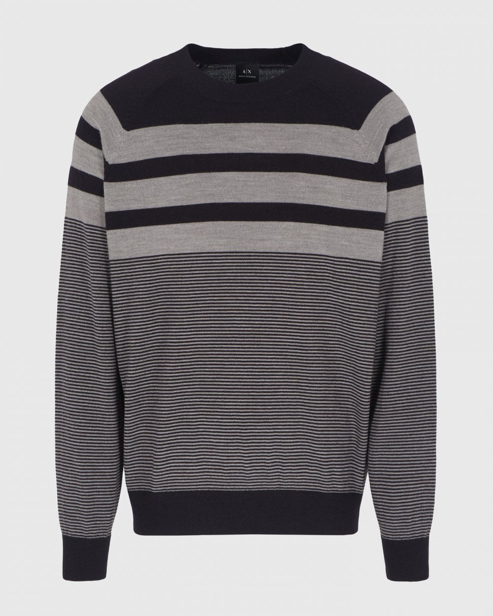 Armani Exchange Armani Exchange Mens Striped Crew Neck Jumper