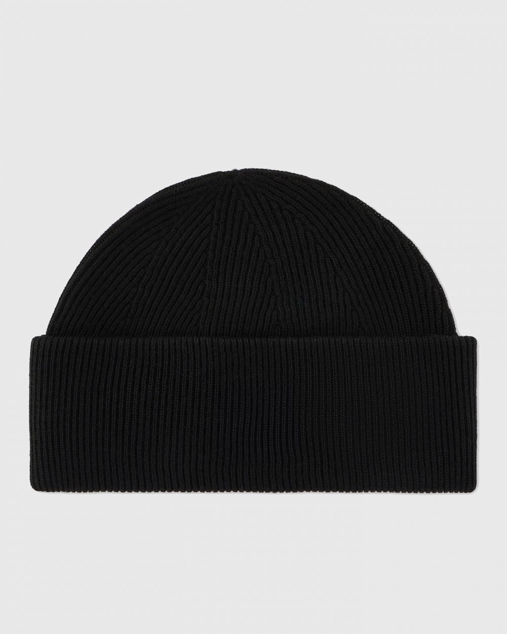 Armani Exchnage Mens Black Edition Logo Patch Beanie