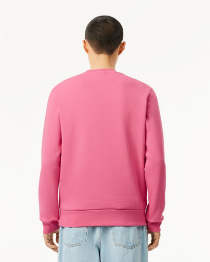 Lacoste Mens Crew Neck Fleece Sweatshirt - Reseda Pink 2R3