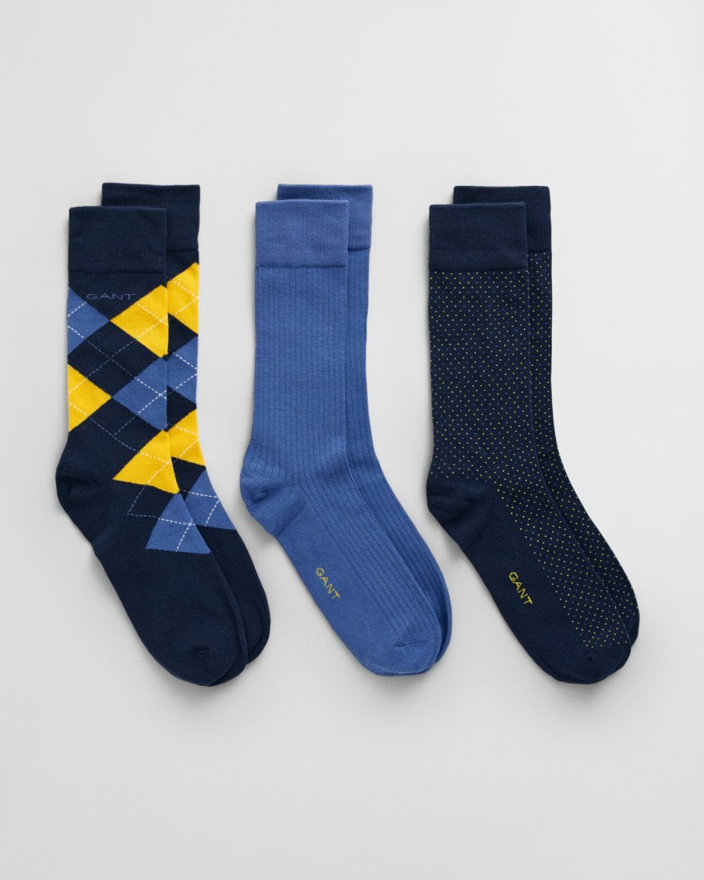 Gant Mens Argyle Socks 3-Pack Gift Box