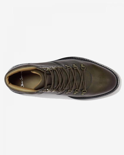 Oliver Sweeney Helford Mens Soft-Milled Calf Leather Walking Boots - Khaki