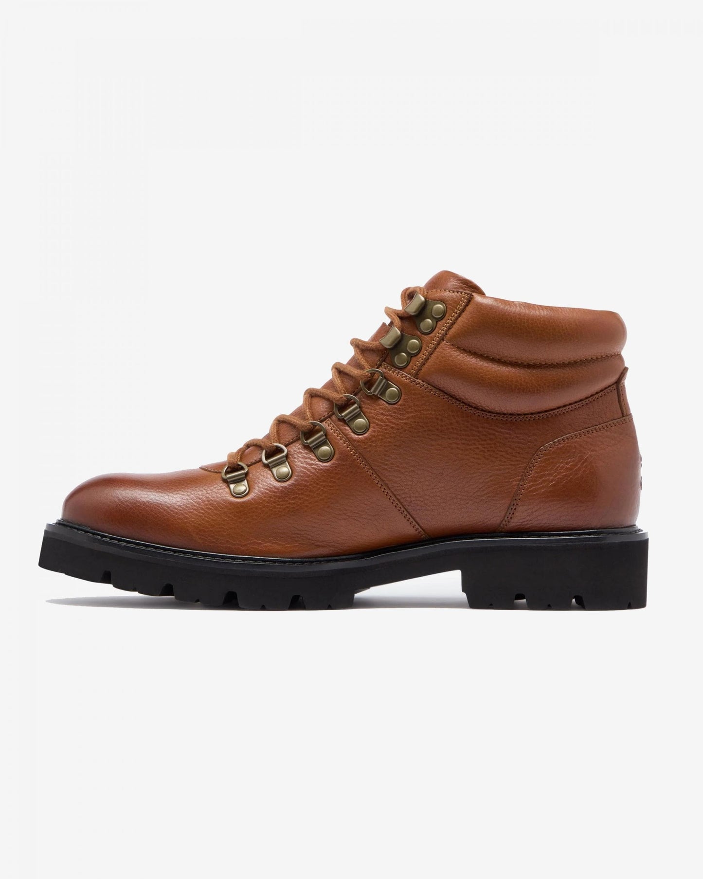 Oliver Sweeney Helford Mens Soft-Milled Calf Leather Walking Boots - Dark Tan