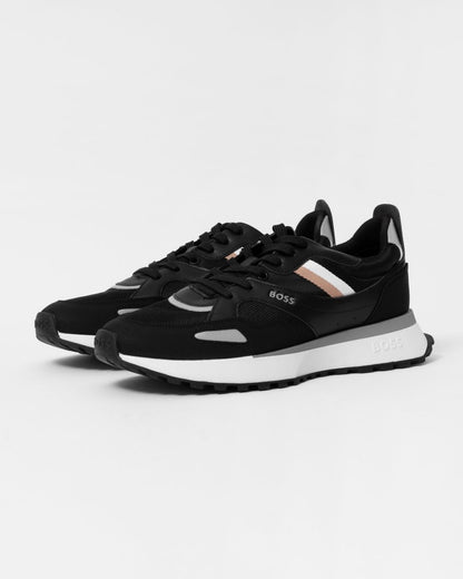 BOSS Orange Jonah Mens Running Style Trainers With EVA Rubber Outsole NOS - Black 001