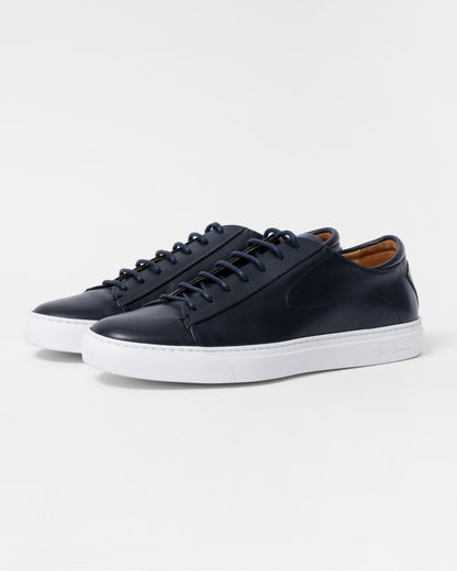 Oliver Sweeney Sirolo Mens Calf Leather Lightweight Trainers - Navy
