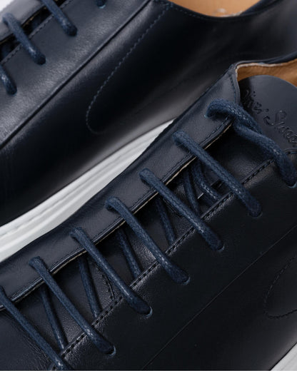 Oliver Sweeney Sirolo Mens Calf Leather Lightweight Trainers - Navy