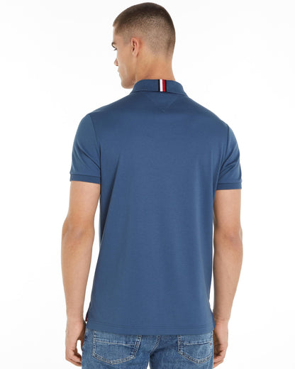 Tommy Hilfiger Liquid Cotton Essential Mens Polo - Aegean Sea