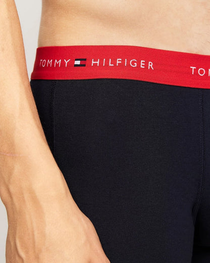 Tommy Hilfiger 3 Pack Mens Colour Waistband Trunks - Yi Yellow/Washed Orange/Deep Crimson