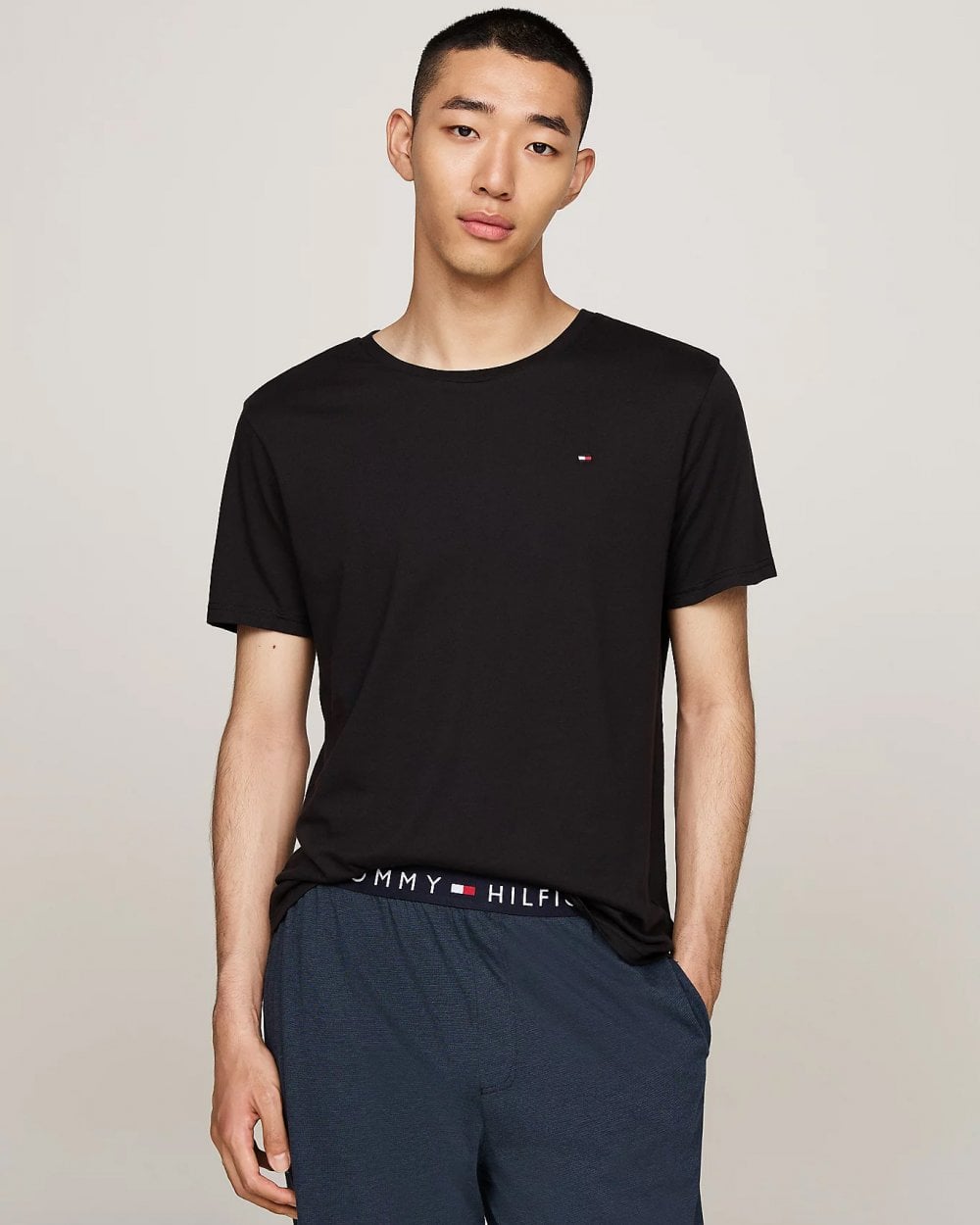 Tommy Hilfiger 3 Pack Mens T-Shirts - White/Black/Grey Heather