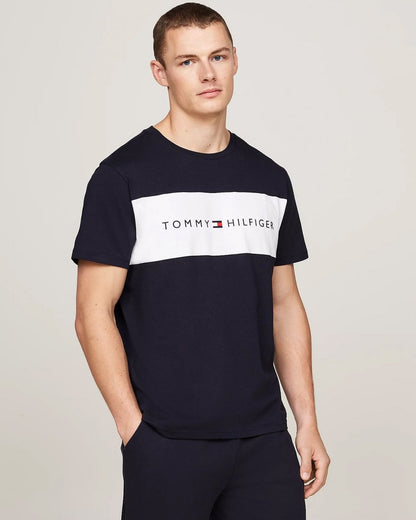 Tommy Hilfiger Block Logo Mens Lounge T-Shirt
