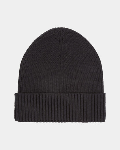 Tommy Hilfiger TH Flag Mens Pima Cotton Beanie - Black