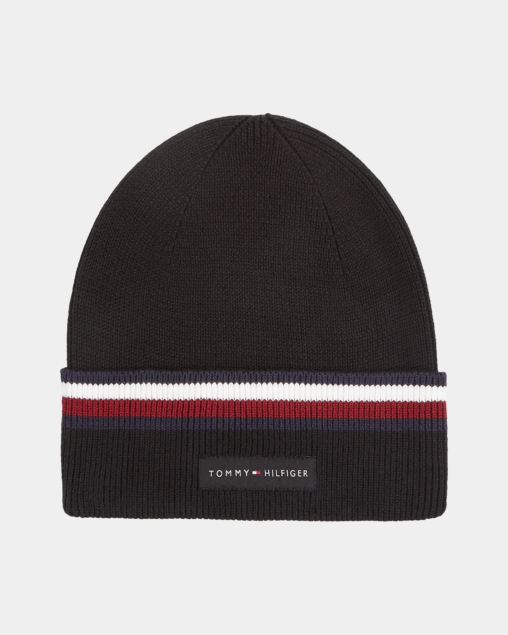 Tommy Hilfiger TH Corp Love Solid Stripe Mens Beanie