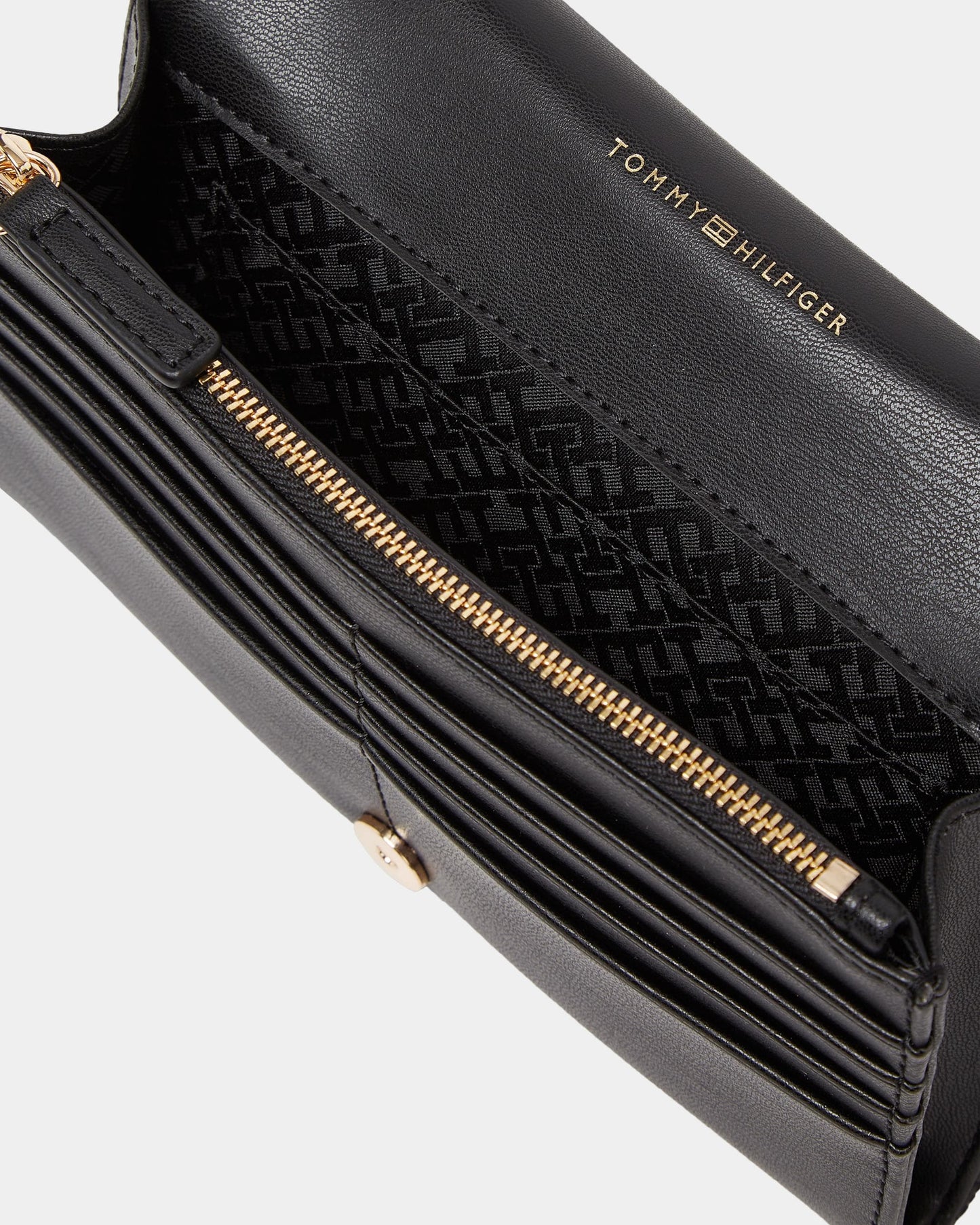 Tommy Hilfiger TH Refined Flap Quilted Womens Crossover Bag