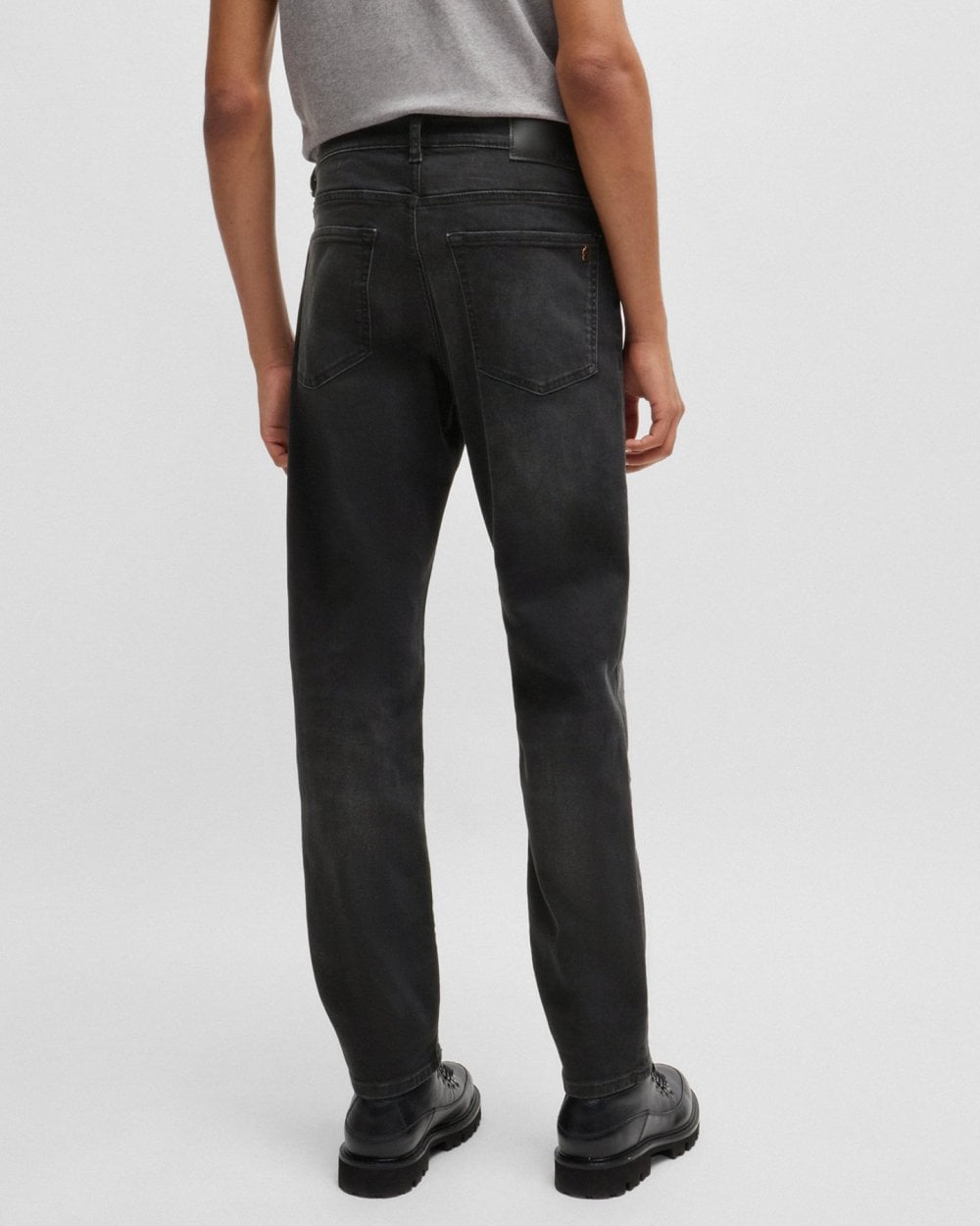 BOSS Orange BOSS Orange Maine Regular-Fit Jeans in Black Soft-Motion Denim 