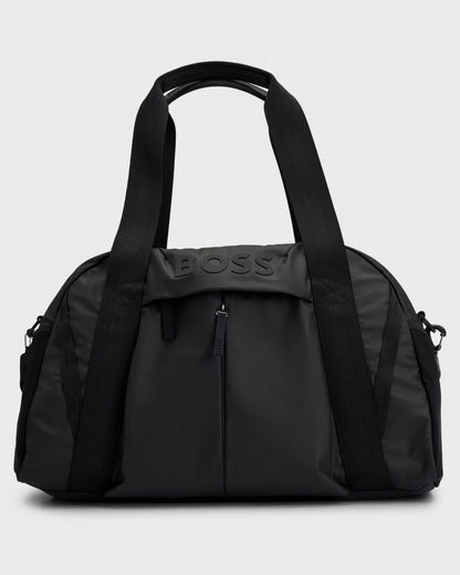 BOSS Orange Stormy Mens Faux Leather Holdall with Logo Details
