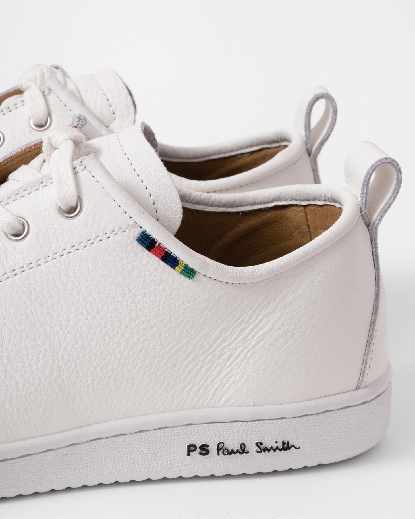 Paul Smith Miyata Mens Calf Leather Trainers - 01 White