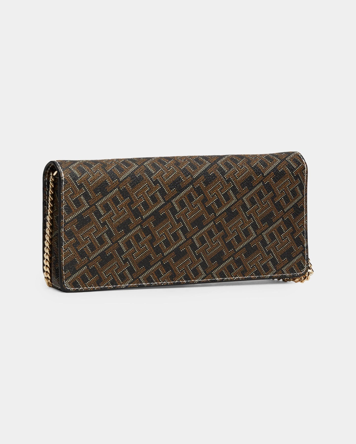 Tommy Hilfiger TH Monoplay Womens Large Flap Purse With Chain