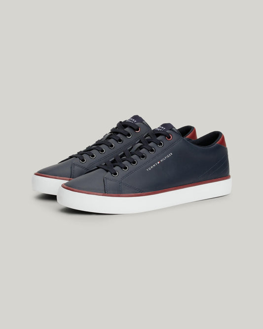 Tommy Hilfiger TH Essential Core Mens Vulcanised Leather Trainers