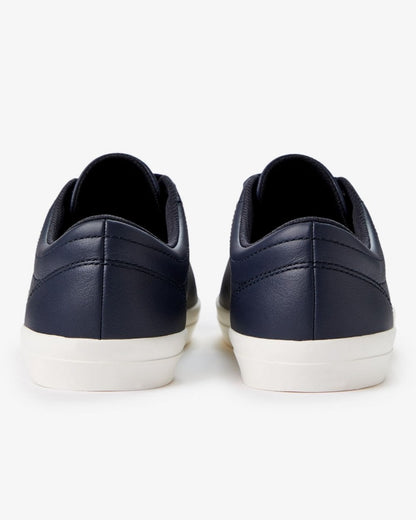 Fred Perry Baseline Mens Leather Trainers - Navy/Snow White 267