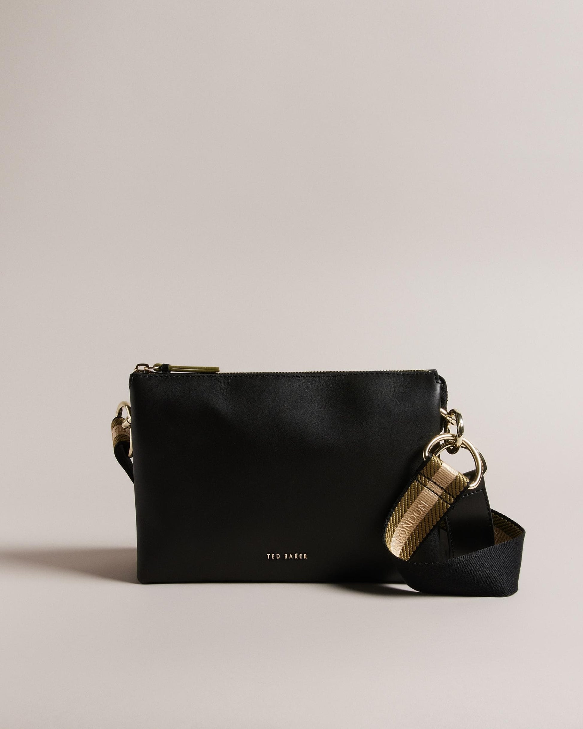 Ted Baker DARCEYY Womens Branded Webbing Leather Crossbody Bag